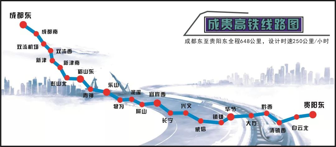 成貴高鐵將于2019年12月16日全線通車！